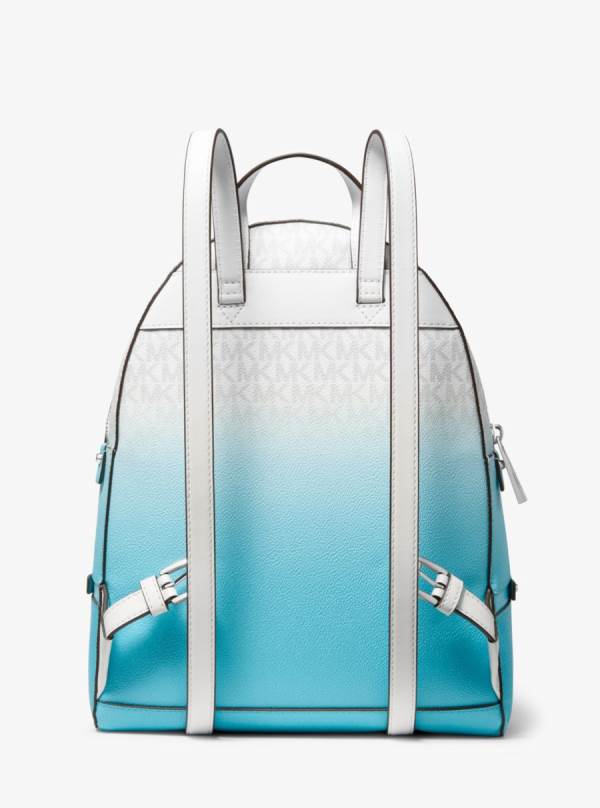 Damske Batohy Michael Kors Rhea Medium Ombré Logo Modre - Kabelky Michael Kors Levně | TYXGK-1576